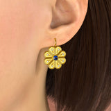 Daizy Gold Earrings with Sapphires and Diamonds