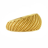 Gold Granulation Statement Ring Odysseus Jewelry