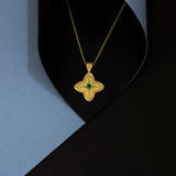 Emerald Cross Pendant with Granulations Odysseus Jewelry
