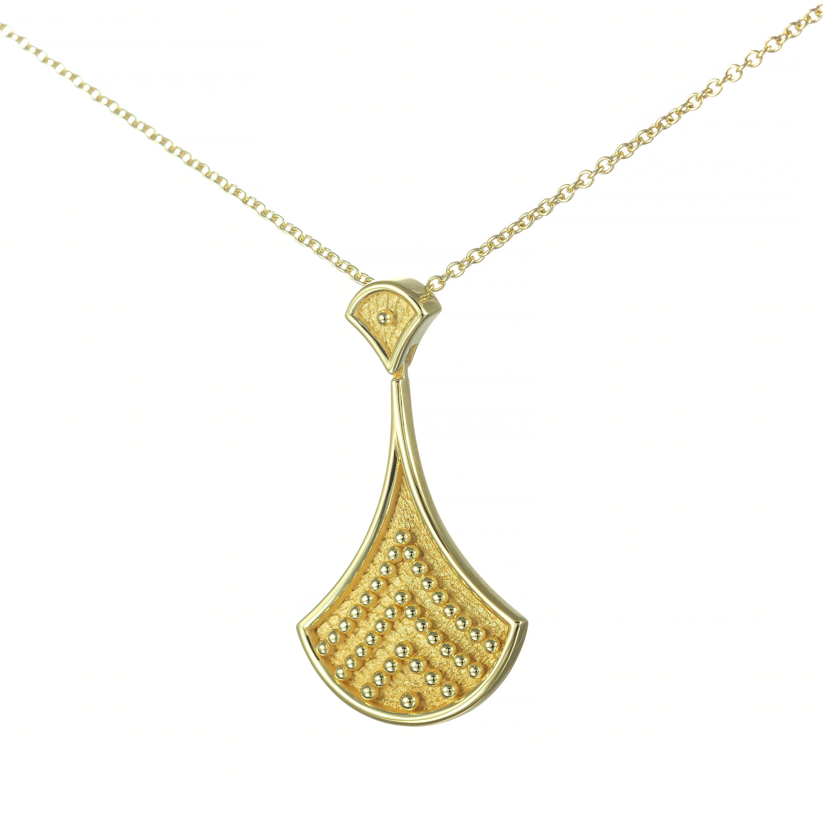 Byzantine Gold Pendant with Granulations Odysseus Jewelry