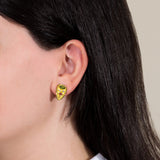 Byzantine Gold Earrings with Tourmalines and Diamonds Odysseus Jewelry