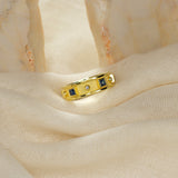 Sapphire Gold Ring with Brilliants Odysseus Jewelry