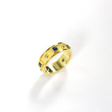 Sapphire Gold Ring with Brilliants Odysseus Jewelry