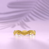 Golden Wave Band with Granulations Odysseus Jewelry