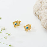 London Topaz Byzantine Earrings Odysseus Jewelry