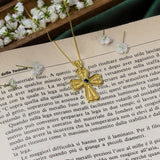 Byzantine Heart Cross with Sapphire Odysseus Jewelry