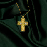 Byzantine Square Cross Pendant with Diamonds Odysseus Jewelry