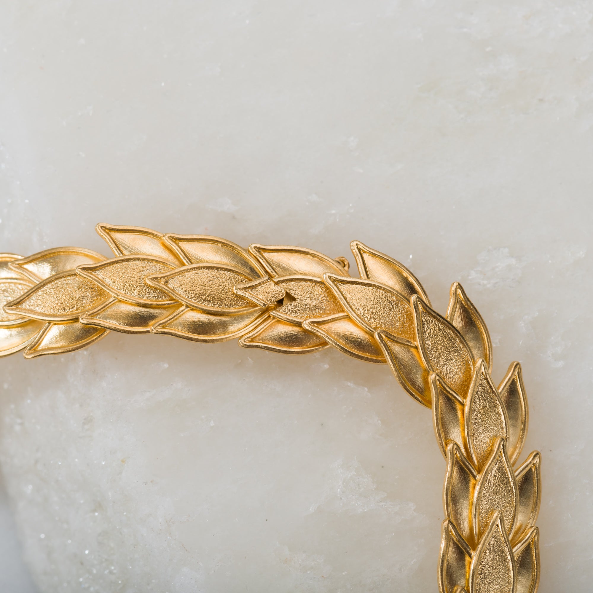 18K Byzantine Gold Laurel Bracelet Odysseus Jewelry