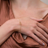 Granulation Gold Bracelet with Ruby Odysseus Jewelry