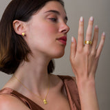 Byzantine Gold Laurel Earrings Odysseus Jewelry