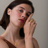 Byzantine Gold Laurel Earrings Odysseus Jewelry