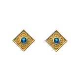 London Topaz Byzantine Earrings Odysseus Jewelry