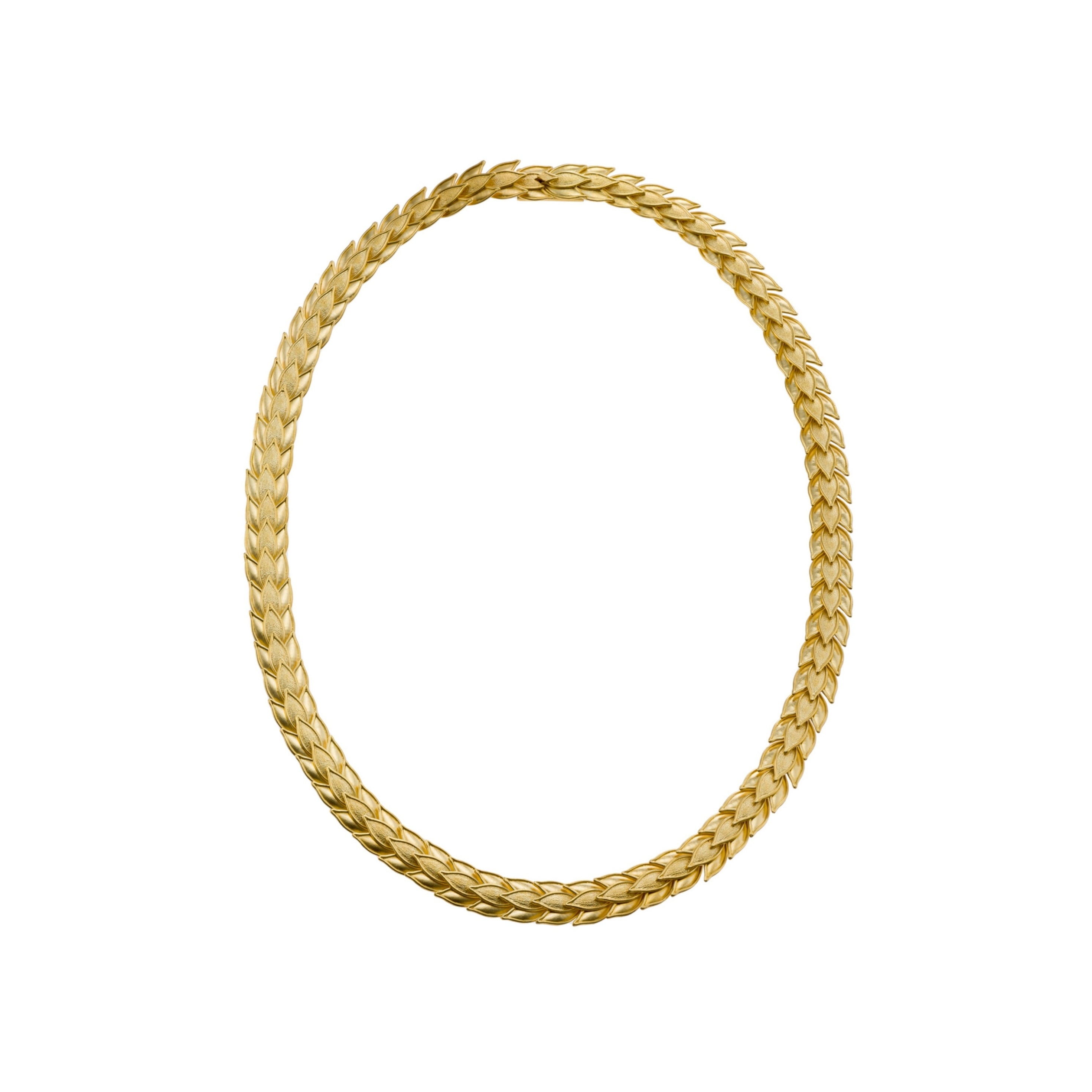 18K Byzantine Gold Laurel Necklace Odysseus Jewelry