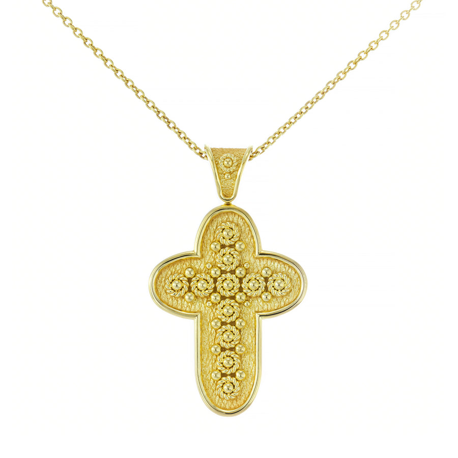Byzantine Rounded Cross Pendant