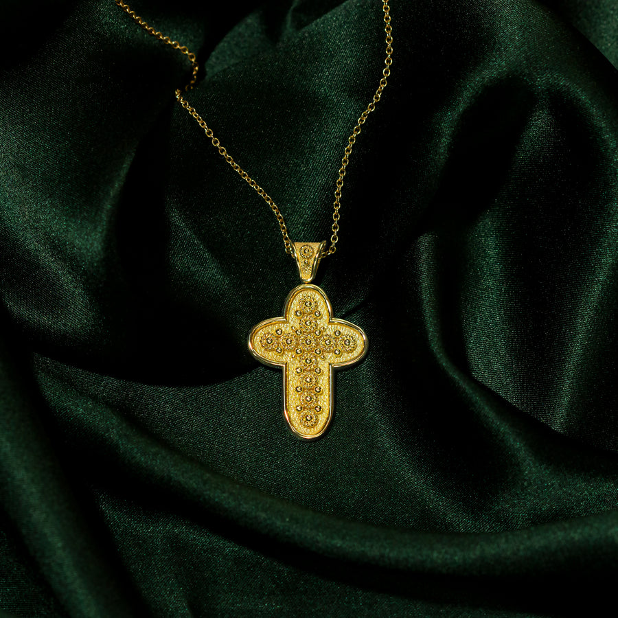 Byzantine Rounded Cross Pendant