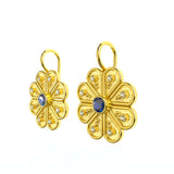 Daizy Gold Earrings with Sapphires and Diamonds