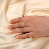 Sapphire Gold Ring with Brilliants Odysseus Jewelry