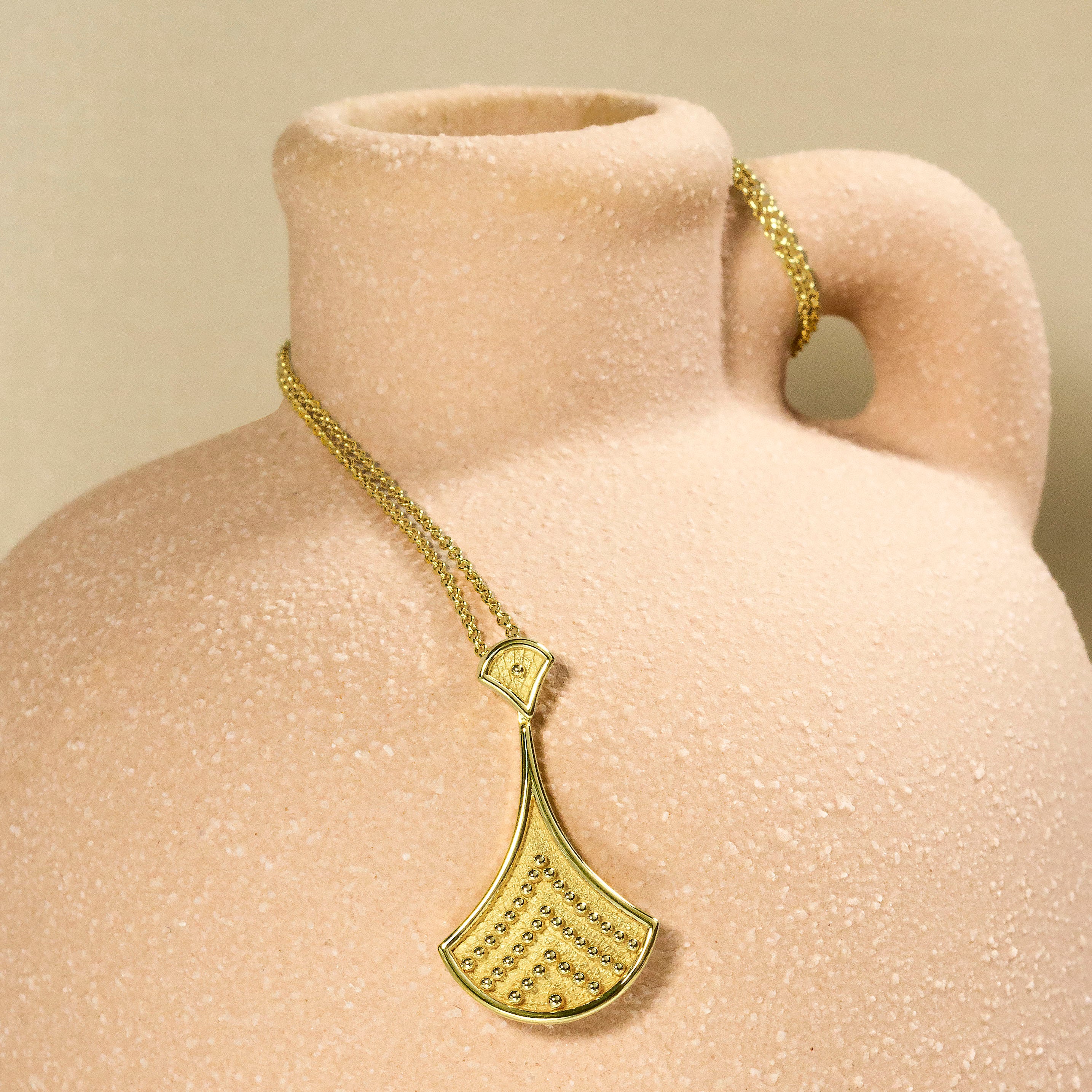 Byzantine Gold Pendant with Granulations Odysseus Jewelry