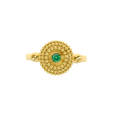 Emerald Gold Dome Ring