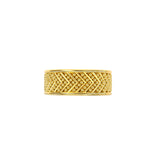 Gold Band Ring with Granulations