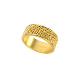 Gold Band Ring with Granulations