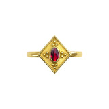 Ancient Greek Gold Ring with Ruby