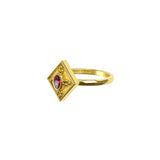 Ancient Greek Gold Ring with Ruby