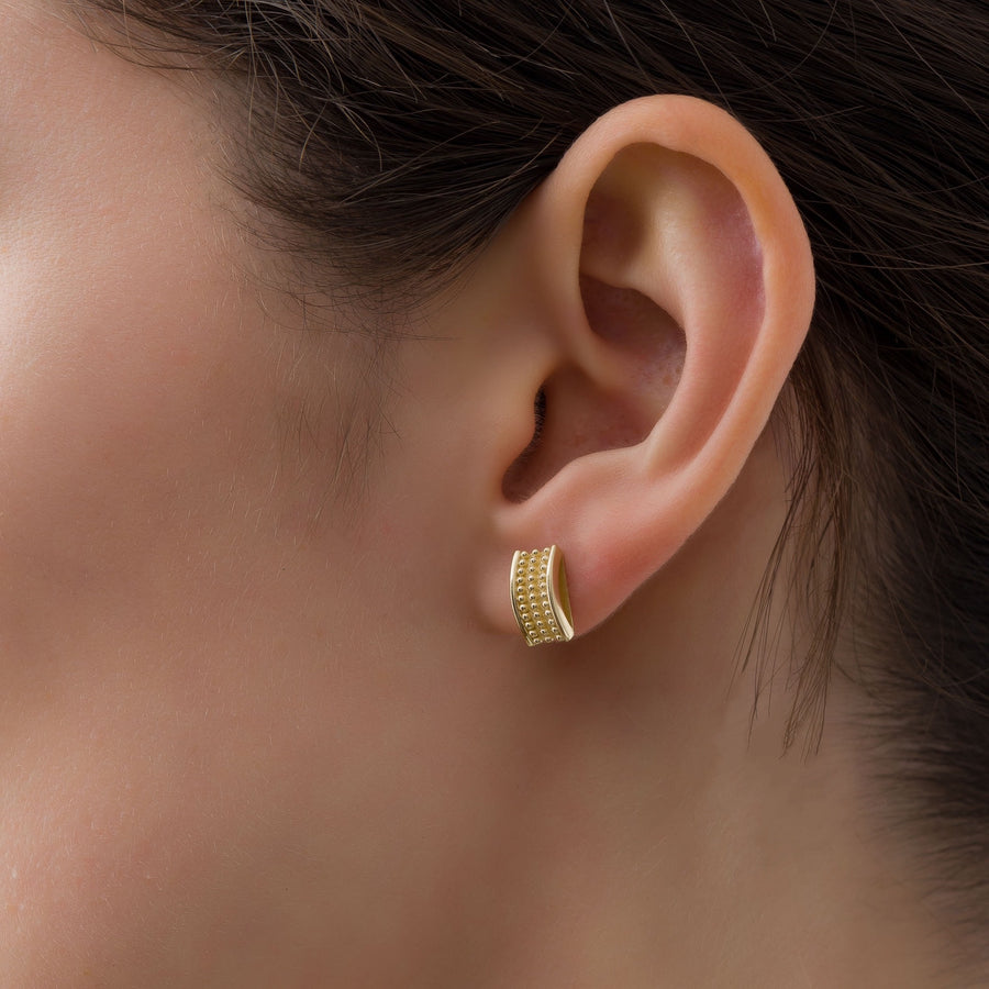 Granulation Gold Earrings