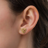 Pyramid Gold Earrings Odysseus Jewelry
