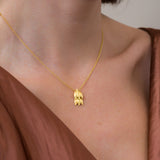 18K Byzantine Gold Laurel Pendant