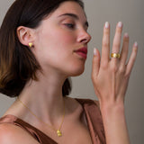 Byzantine Gold Laurel Earrings
