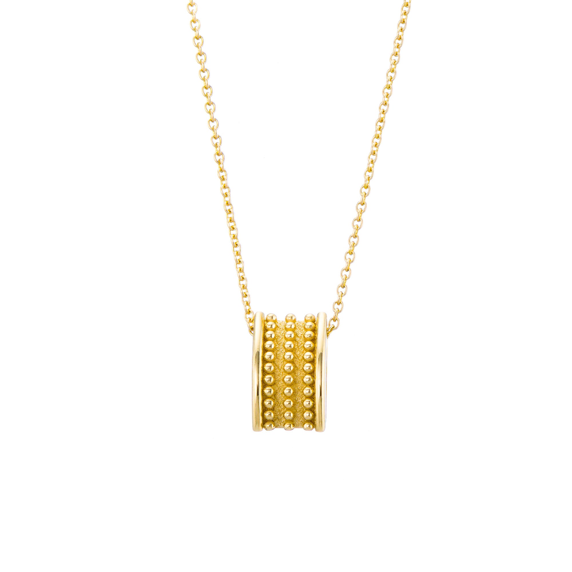 Granulation Gold Byzantine Pendant Odysseus Jewelry