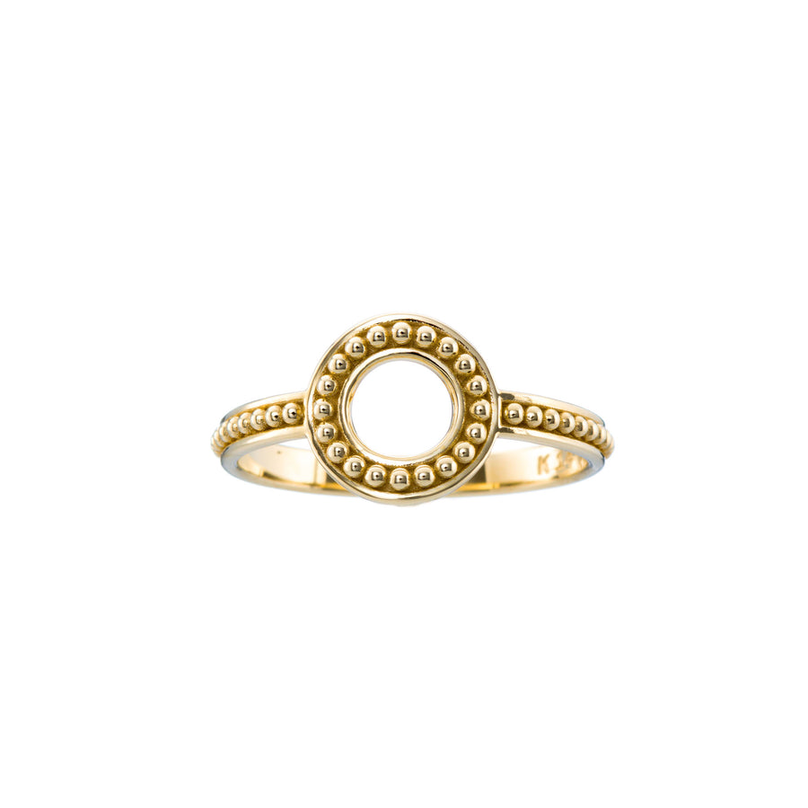 Circle Gold Dot Ring