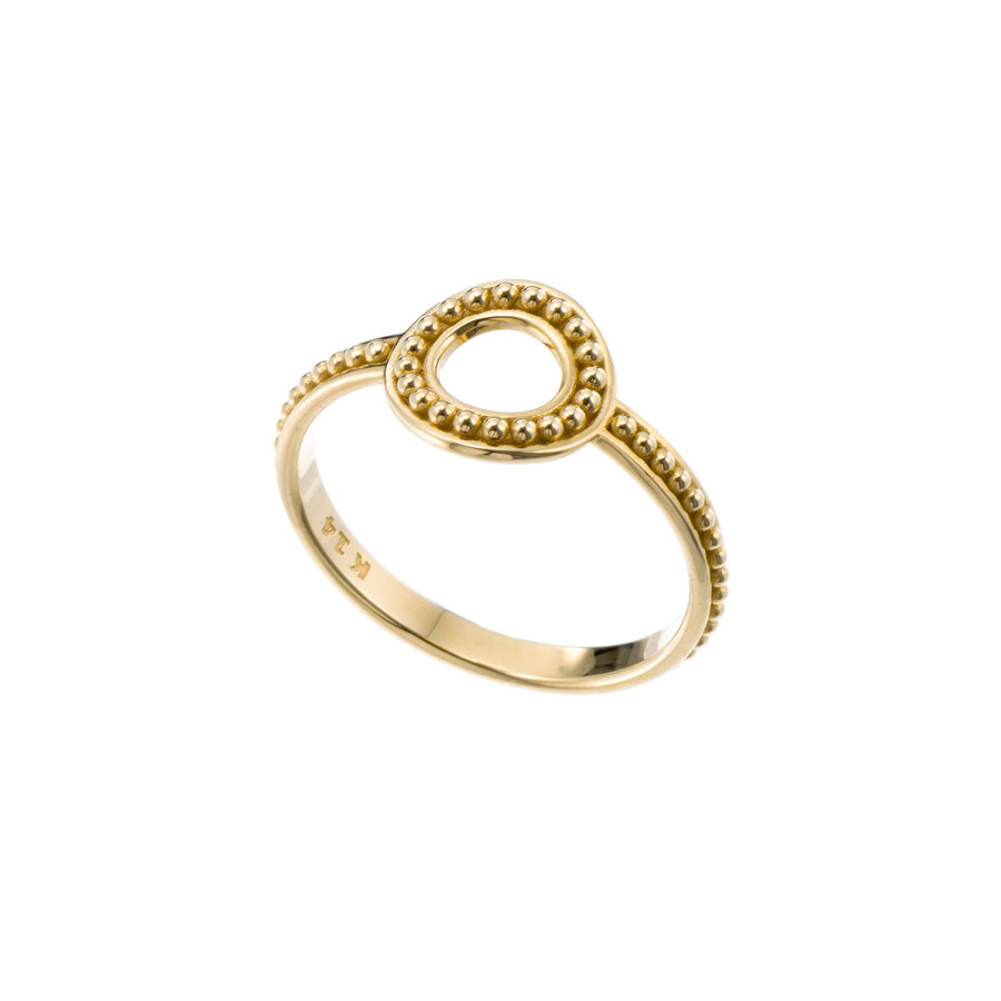 Circle Gold Dot Ring