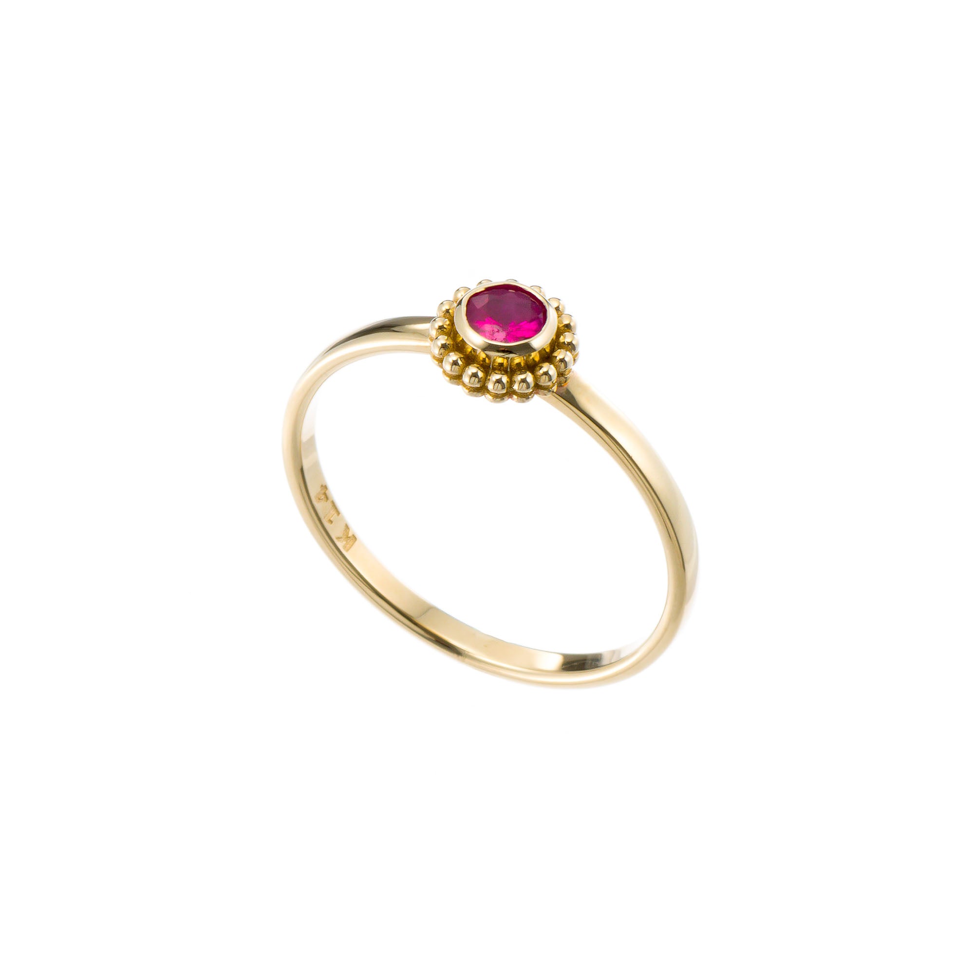 Ruby Byzantine Gold Ring Odysseus Jewelry