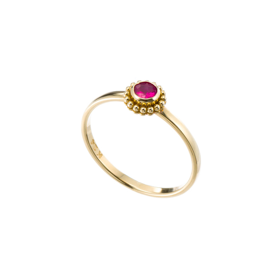 Ruby Byzantine Gold Ring