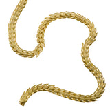 18K Byzantine Gold Laurel Necklace Odysseus Jewelry