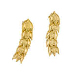 18K Byzantine Gold Laurel Earrings