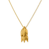 18K Byzantine Gold Laurel Pendant Odysseus Jewelry