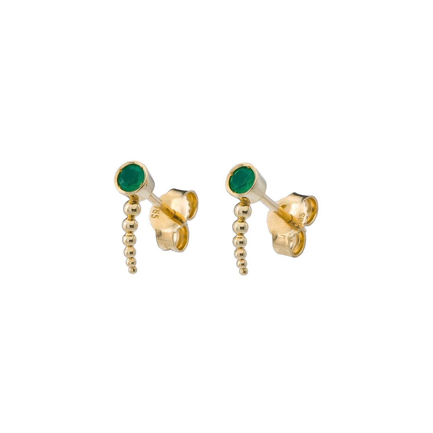 Dot Gold Earrings Odysseus Jewelry