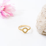 Circle Gold Dot Ring Odysseus Jewelry