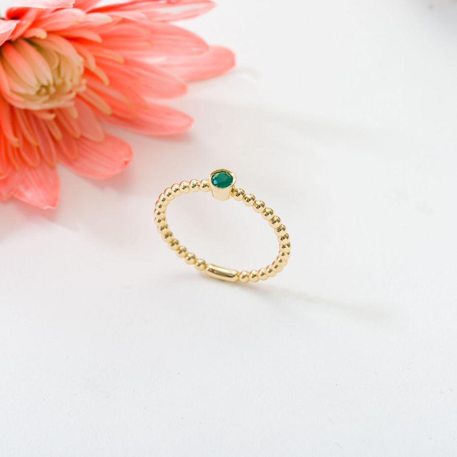 Dot Gold Ring