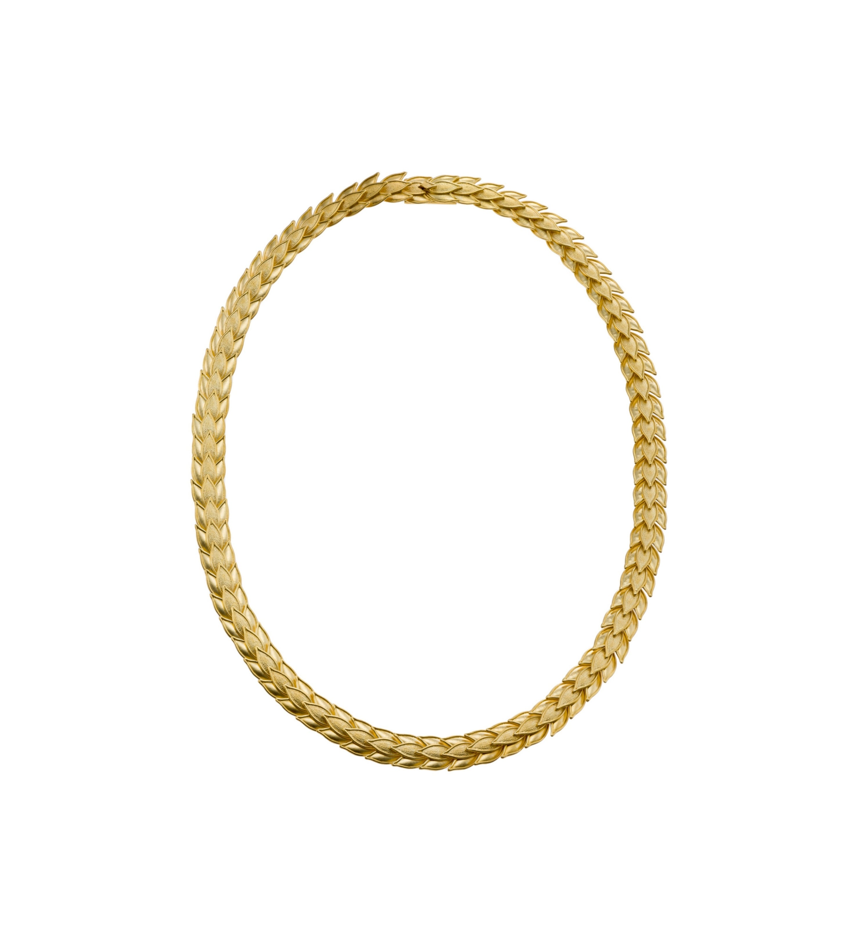 18K Byzantine Gold Laurel Necklace Odysseus Jewelry